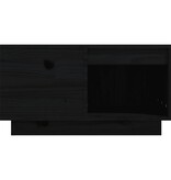 VidaXL Salontafel 60x61x32,5 cm massief grenenhout zwart