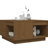 VidaXL Salontafel 60x61x32,5 cm massief grenenhout honingbruin