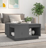 VidaXL Salontafel 60x61x32,5 cm massief grenenhout grijs
