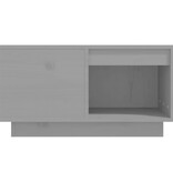 VidaXL Salontafel 60x61x32,5 cm massief grenenhout grijs