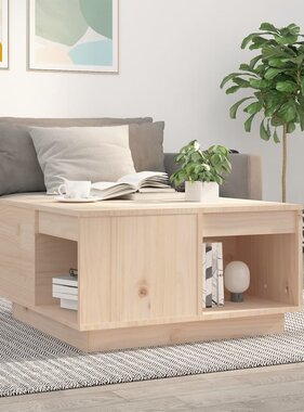 VidaXL Salontafel 60x61x32,5 cm massief grenenhout