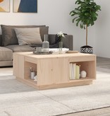 VidaXL Salontafel 80x81x36,5 cm massief grenenhout