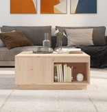 VidaXL Salontafel 80x81x36,5 cm massief grenenhout