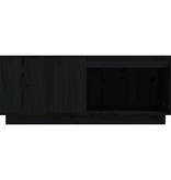VidaXL Salontafel 100x101x40,5 cm massief grenenhout zwart