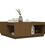 VidaXL Salontafel 100x101x40,5 cm massief grenenhout honingbruin