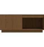 VidaXL Salontafel 100x101x40,5 cm massief grenenhout honingbruin