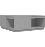 VidaXL Salontafel 100x101x40,5 cm massief grenenhout grijs