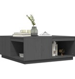 VidaXL Salontafel 100x101x40,5 cm massief grenenhout grijs