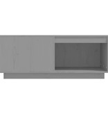 VidaXL Salontafel 100x101x40,5 cm massief grenenhout grijs