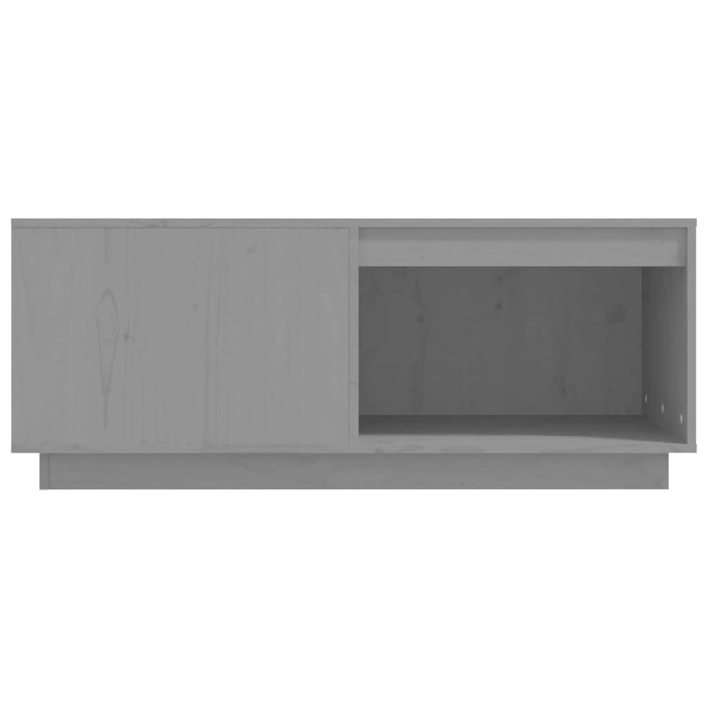 VidaXL Salontafel 100x101x40,5 cm massief grenenhout grijs