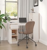 VidaXL Bureau 110x53x117 cm massief grenenhout wit
