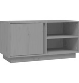 VidaXL Tv-meubel 80x35x40,5 cm massief grenenhout grijs