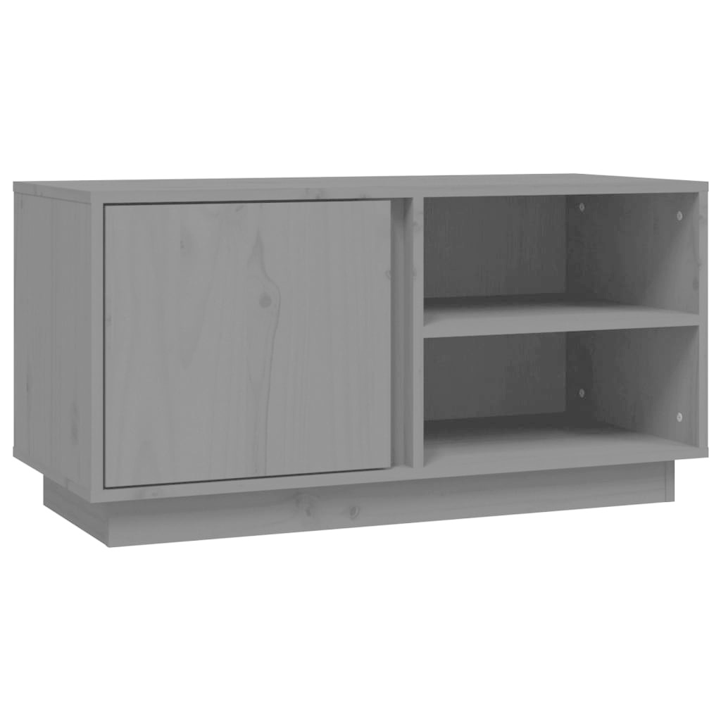 VidaXL Tv-meubel 80x35x40,5 cm massief grenenhout grijs