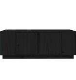 VidaXL Salontafel 110x50x40 cm massief grenenhout zwart