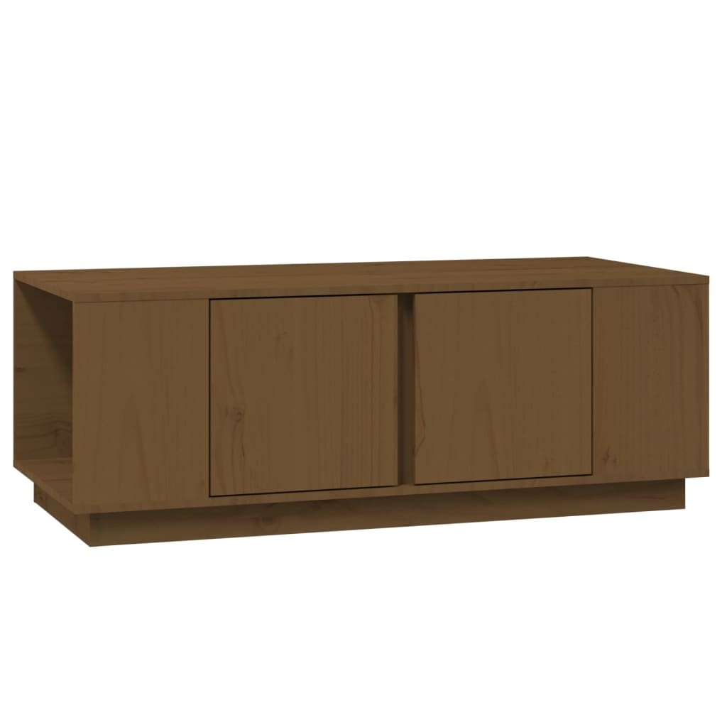 VidaXL Salontafel 110x50x40 cm massief grenenhout honingbruin