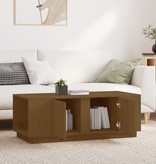 VidaXL Salontafel 110x50x40 cm massief grenenhout honingbruin