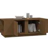 VidaXL Salontafel 110x50x40 cm massief grenenhout honingbruin