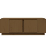 VidaXL Salontafel 110x50x40 cm massief grenenhout honingbruin