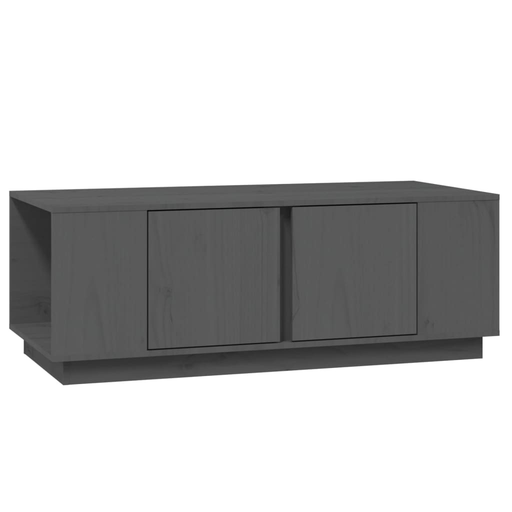 VidaXL Salontafel 110x50x40 cm massief grenenhout grijs
