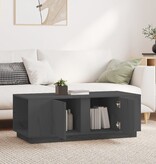VidaXL Salontafel 110x50x40 cm massief grenenhout grijs