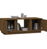 VidaXL Salontafel 110x50x40 cm massief grenenhout honingbruin