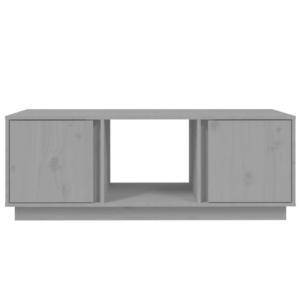 VidaXL Salontafel 110x50x40 cm massief grenenhout grijs