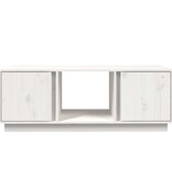 VidaXL Salontafel 110x50x40 cm massief grenenhout wit
