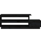 VidaXL Salontafel 120x50x40,5 cm massief grenenhout zwart