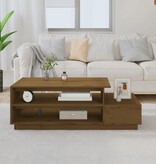 VidaXL Salontafel 120x50x40,5 cm massief grenenhout honingbruin