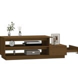 VidaXL Salontafel 120x50x40,5 cm massief grenenhout honingbruin