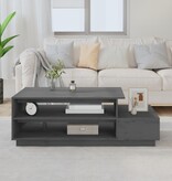 VidaXL Salontafel 120x50x40,5 cm massief grenenhout grijs