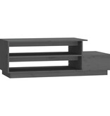 VidaXL Salontafel 120x50x40,5 cm massief grenenhout grijs