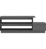 VidaXL Salontafel 120x50x40,5 cm massief grenenhout grijs