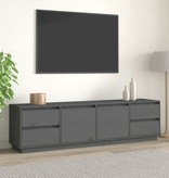 VidaXL Tv-meubel 176x37x47,5 cm massief grenenhout grijs