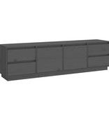VidaXL Tv-meubel 176x37x47,5 cm massief grenenhout grijs