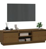 VidaXL Tv-meubel 140x35x40 cm massief grenenhout honingbruin