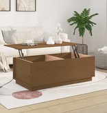 VidaXL Salontafel 100x50x35 cm massief grenenhout honingbruin