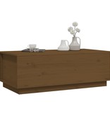VidaXL Salontafel 100x50x35 cm massief grenenhout honingbruin