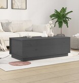 VidaXL Salontafel 100x50x35 cm massief grenenhout grijs