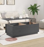 VidaXL Salontafel 100x50x35 cm massief grenenhout grijs
