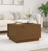 VidaXL Salontafel 60x50x35 cm massief grenenhout honingbruin