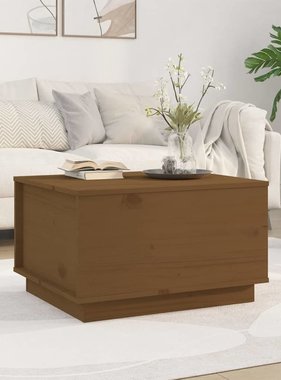 VidaXL Salontafel 60x50x35 cm massief grenenhout honingbruin