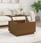 VidaXL Salontafel 60x50x35 cm massief grenenhout honingbruin