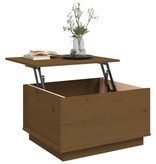 VidaXL Salontafel 60x50x35 cm massief grenenhout honingbruin