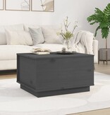 VidaXL Salontafel 60x50x35 cm massief grenenhout grijs