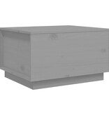 VidaXL Salontafel 60x50x35 cm massief grenenhout grijs