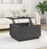 VidaXL Salontafel 60x50x35 cm massief grenenhout grijs