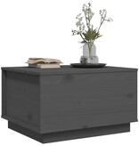 VidaXL Salontafel 60x50x35 cm massief grenenhout grijs