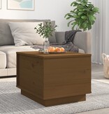 VidaXL Salontafel 40x50x35 cm massief grenenhout honingbruin