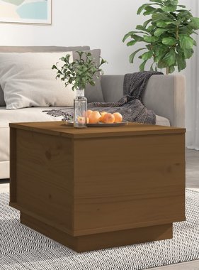VidaXL Salontafel 40x50x35 cm massief grenenhout honingbruin